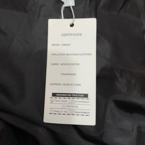 NWT $89 CRESAY Bomber Jacket Sequin Fitted Gold Sequence Zip Up Blazer SZ Small - Picture 5 of 7